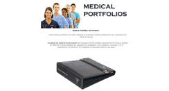 Desktop Screenshot of medicalportfolios.co.uk