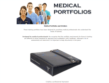 Tablet Screenshot of medicalportfolios.co.uk